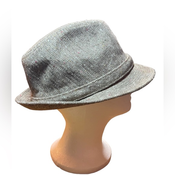 Men’s Vintage Fedora Brown/Beige Tweed 22 in Circumference - Picture 2 of 8